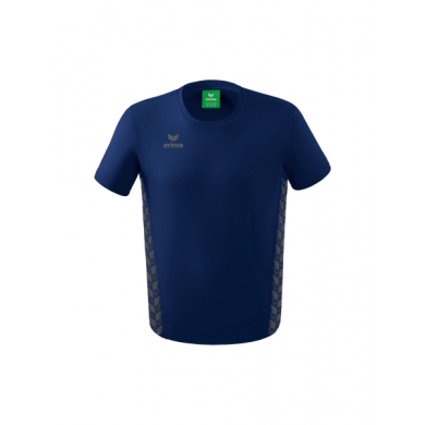 Erima Leisure T-shirt Essential Team - soft cotton blend, classic cut - navy blue/grey Men